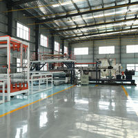 Ligne de production d'extrusion à vis unique pour tapis de sol de voiture en PE, TPO, EVA, avec une capacité de 800 kg/h pour usine de fabrication