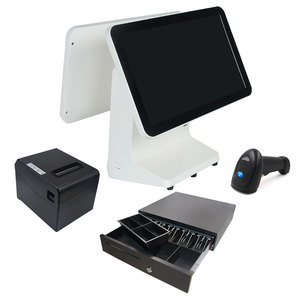 <span class=keywords><strong>Cafe</strong></span> Coffee Pos System 15,6 pulgadas restaurante pantalla táctil caja registradora todo en uno con impresora - Product Image 1