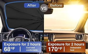<span class=keywords><strong>Parasol</strong></span> personnalisé avec logo d'usine, couvre-vitre avant de voiture, pare-brise rétractable pliable, pare-soleil, protection solaire <span class=keywords><strong>pour</strong></span> voiture - Product Image 6