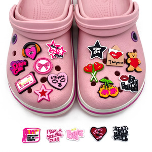Hebillas de Zapatos con Diseño de Estrella de Rock de Dibujos Animados, PVC Suave, Estilo Y2K, para Decorar Zuecos y Sandalias, Accesorios Personalizados - Product Image 4