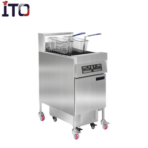 Thương Mại Mở <span class=keywords><strong>Fryer</strong></span> Dọc Điện Và Gas Sâu Fryers 4 Giỏ - Product Image 3