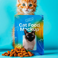 Sacs d'emballage personnalisés imprimés anti-odeur pour aliments pour animaux de compagnie, sachets souples pour croquettes lyophilisées et friandises humides pour chiens et chats
