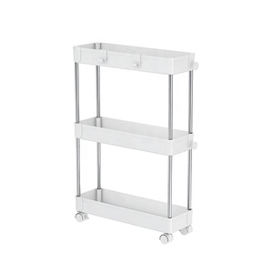 Chariot de <span class=keywords><strong>rangement</strong></span> roulant 3 niveaux chariot utilitaire Mobile organisateur <span class=keywords><strong>coulissant</strong></span> salle de bains support debout étagère organisateur d'unité pour la <span class=keywords><strong>cuisine</strong></span> - Product Image 1