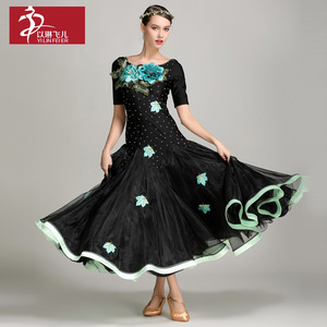 Ylf816 vestido de práctica de salón de baile de gama alta mujeres trajes de baile de tango <span class=keywords><strong>Flamenco</strong></span> mujeres vestido de práctica de baile suave para la venta - Product Image 3