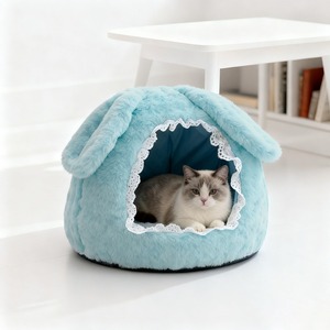 Factory Wholesale Indoor Pet House Warm Closed Security <strong>Cat</strong> Cave <strong>Bed</strong> Four Seasons Universal Dog Kennel - Product Image 6