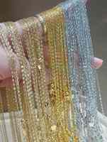 Collier en or massif 18 carats torsadé style Singapour, tendance, avec certificat, vente en gros