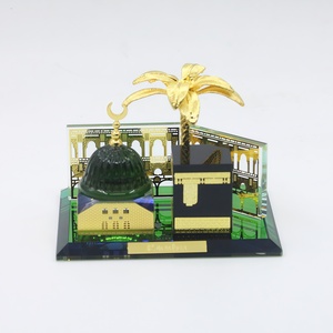 Wholesale YASEEN Brand Muslim Crystal Glass Islamic Kaaba Model 3D Home Decoration Ramadan <b>Eid</b> <b>Gifts</b> - Product Image 1