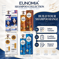 Shampooing capillaire EUNOMIA 1L, 4 variantes, kératine, collagène, acides aminés, hydratant, nourrissant, lissant pour des cheveux doux et soyeux