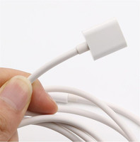 Kabel ekstensi Audio Video AV Digital, 1M 2M 3 kaki IOS 8 pin laki-laki ke Perempuan, kabel ekstensi pengisian sinkronisasi Data OTG untuk iPhone ipad