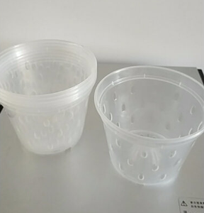 Vaso Trasparente in <span class=keywords><strong>Plastica</strong></span> PP Rigida per Orchidee Phalaenopsis, Contenitore Sospeso con Colonna d'Aria e Drenaggio Inferiore per Casa e <span class=keywords><strong>Giardino</strong></span> - Product Image 3