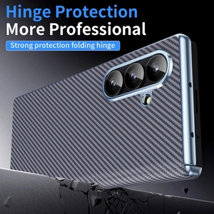 Gran oferta, funda de teléfono dura de fibra de carbono con cámara, funda protectora para teléfono móvil para Samsung Galaxy Z Fold <span class=keywords><strong>7</strong></span>, fundas para teléfono - Product Image 3