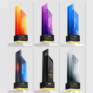 Nouveau trophée en cristal personnalisé créatif haut de gamme science <span class=keywords><strong>et</strong></span> technologie conception réunion annuelle trophée de récompense du personnel exceptionnel - Product Image 4