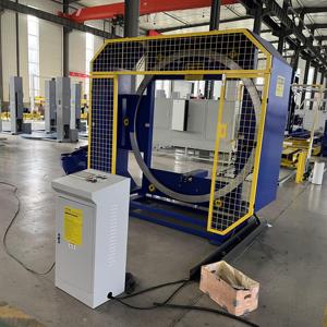 Macchina imballatrice per impacchettatrice ad anello rotante con pellicola orbitale orizzontale automatica per pneumatico/tubo in PE/<span class=keywords><strong>bobina</strong></span> per cavo - Product Image 5
