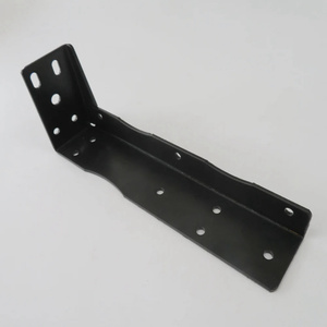 OEM braket rak pekerjaan berat, braket mebel logam matte hitam baja tersembunyi meja mendukung braket - Product Image 2