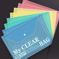 Boîte de rangement transparente en PP, 1 pièce, claire, format A4, organisateur de documents, vente en gros