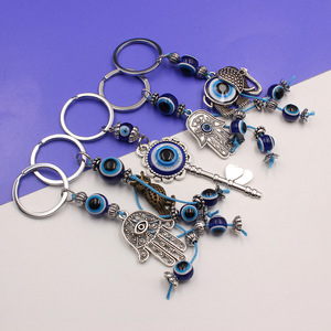 Special <strong>Key</strong> Chain Semi-handmade Artistic <strong>Strange</strong> Devil's Eye Woven Rope Semi-finished Creative Wind <strong>Key</strong> - Product Image 1