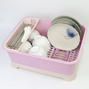 Escurridor de platos multifuncional para cocina, cesta de almacenamiento de plástico para lavar platos - Product Image 6