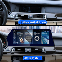 STWEI Android 15 Nouveau Écran Anti-Reflet Lumière Bleue Compatible Tableau de Bord BMW Série 7 F01 F02 CarPlay Sans Fil Android Auto