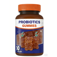 Gomitas de Pectina con Probióticos S-Probiotics para la Salud Intestinal, Gomitas Veganas con Vitaminas, Gomitas con Probióticos Bacillus Coagulans