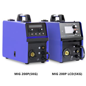 Nueva Máquina de Soldadura MIG MAG TIG de Aluminio de <span class=keywords><strong>200</strong></span> Amperios, Sin Gas, Doble Pulso, Inversor, con Carro y Antorcha CO2 - Product Image 1