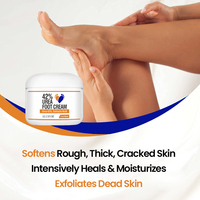 Crème pour les pieds à 2% d'acide salicylique et 40% d'urée pour éliminer les callosités et les peaux mortes, soin des pieds, exfoliation, élimination des peaux mortes, pour les talons gercés