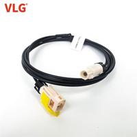Kabel Ekstensi Antena Mobil RG174 Tahan Air Putih FAKRA B Kode Male ke Female untuk Radio FM AM Mobil