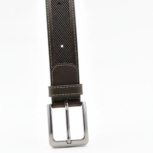 Cinturón de piel auténtica de vaca de diseñador para hombre personalizado con hebilla verde de lujo hecha a mano accesorio de moda con longitud personalizada - Product Image 1