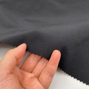 Tissu en polyester <span class=keywords><strong>thermique</strong></span> noir pour homme et femme, polaire, fibre de lait, extensible dans les quatre sens, nylon laminé pour veste softshell - Product Image 2
