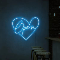Enseigne à LED ouverte alimentée par batterie, karaoké, enseignes au néon pour salle de jeux, bar des cavernes, pub, fête, cadeau d'anniversaire, vente en gros