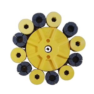 2-Дюймовая сверхпрочная нейлоновая дисковая щетка с точечным абразивом, настраиваемая для промышленной очистки и очистки заусенцев - Product Image 5