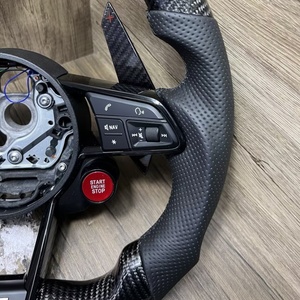 Volant en fibre de carbone personnalisé au <span class=keywords><strong>prix</strong></span> d'usine pour <span class=keywords><strong>Audi</strong></span> RS4 <span class=keywords><strong>RS</strong></span> R8 RS3 C7 S3 B8 B9 A3 A4 A5 A6 A7 Q3 Q5 Q7 S4 S5 S6 S4 avec LED - Product Image 3