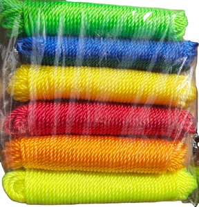 <b>Light</b> Weight Hollow Braided Polypropylene <b>Rope</b> 1/4" Yellow Floating Poly Pro Cord for Marine Plastic Packing <b>Rope</b> - Product Image 3