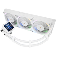 Refroidisseur de processeur liquide AIO Thermalright Frozen Vision 360 WHITE V2 avec écran LCD IPS 2,88 pouces 480x480, pompe 3000 tr/min, ventilateurs TL-K12W