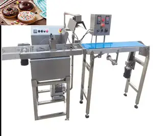 China Professionele Kleine Roestvrijstalen 304 Pinda Donut Chocolade Coating Machine