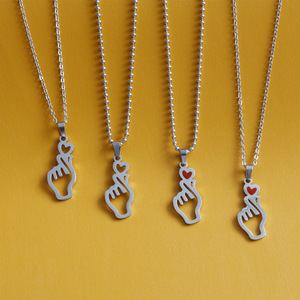 Venta al por mayor Kpop Idol Group Bangtan Boys <span class=keywords><strong>Jimin</strong></span> corazón <span class=keywords><strong>collar</strong></span> - Product Image 1