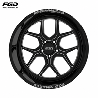 Jantes tout-terrain forgées 5x5.5 5x150 5x127 de 22, 24, 26, 28, 30 pouces à déport négatif et concave profond pour Toyota Tundra Land Cruiser