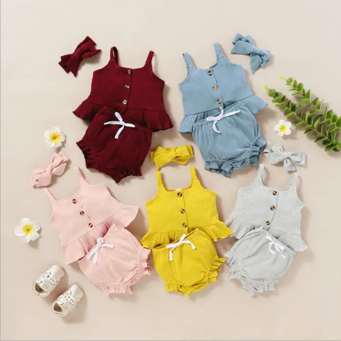 Fall Baby Girl Clothes New Fashion Nordic Style Unique Custom Spring Autumn 100% Pure Cotton New Born Baby Boys And Girls 2 Piece Set Clothes