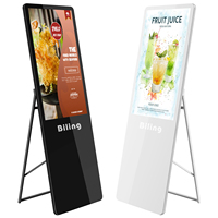 Dragonworth Indoor LCD Digital Signage Kiosk 43/49/55 Inch Portable with Graphics Support for Elevator and Retail Advertising