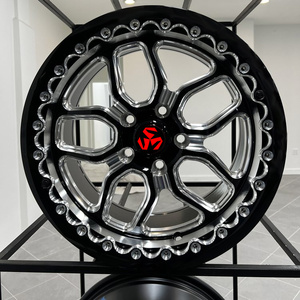 Ruedas de aluminio forjado SJ <span class=keywords><strong>Drag</strong></span> <span class=keywords><strong>Racing</strong></span> 17x10J 18x11J 18x10J con 7 espacios entre llantas, beadlock, offset negativo 139.7, grabadas para soldar - Product Image 2
