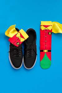 Calcetines de algodón personalizados para niños, capa de superhéroes, Cosplay, Navidad, novedad - Product Image 3