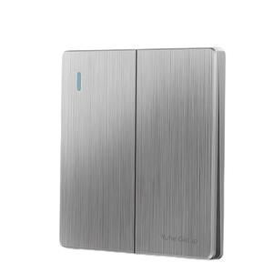 Approvisionnement d'usine nouvel interrupteur mural et prise électrique 2 gangs moderne EU UK - Product Image 1