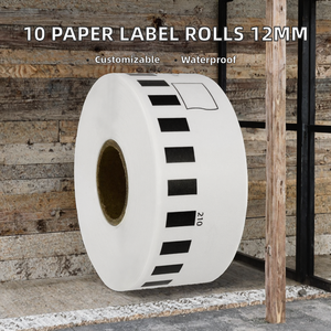 Rollo de Etiquetas Adhesivas Personalizadas Resistentes al Agua, Compatibles con Brother DK-22214, 12 mm de Ancho, para Uso Médico, Venta al Por Mayor de Fábrica - Product Image 2