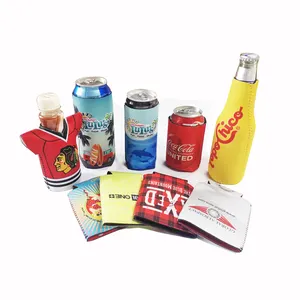 Custom Printing Sublimation Slim 12oz Cooler Neoprene Stubby Holder Koo With Zy Logo Collapsible Blank Beer Can Cooler For Cans