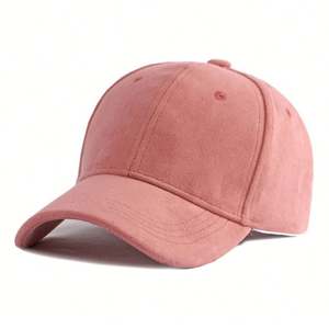 Casquette de baseball d'hiver personnalisée en suède avec logo, unisexe, couleur unie, pour femme, style sportif, vente en gros - Product Image 3