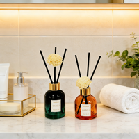 Diffuseur de parfum d'ambiance de luxe personnalisé avec fleur Sola, parfum d'intérieur longue durée non toxique pour chambre et salon