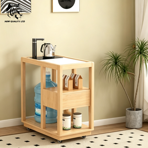 Table basse en bois et marbre, design moderne, éco-responsable, fabrication chinoise, prix bas, petite quantité minimale de commande, personnalisable. - Product Image 5