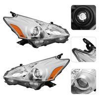 Pour Toyota Prius V 2012-2014 Version US, phare halogène de remplacement style OEM avec clip/retentisseur à ressort pour ampoule