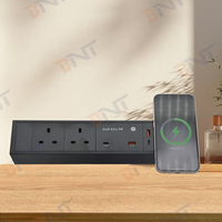 Ce approuvé multi-fonctionnel bureau pince prise multiprise 2 prises ca 16A courant nominal double USB A + C UK pour poste de travail