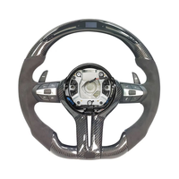 Volant en cuir et fibre de carbone forgé avec écran LED pour BMW M1 M2 M4 M5 M6 F10 F18 F11 F12 F30 Série 3 Série 5 E90