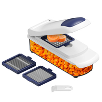 Hete Aanbieding Smile Mom B427 Plastic Groentesnijder/Vleesmolen/Aardappelmes met RVS messen >20